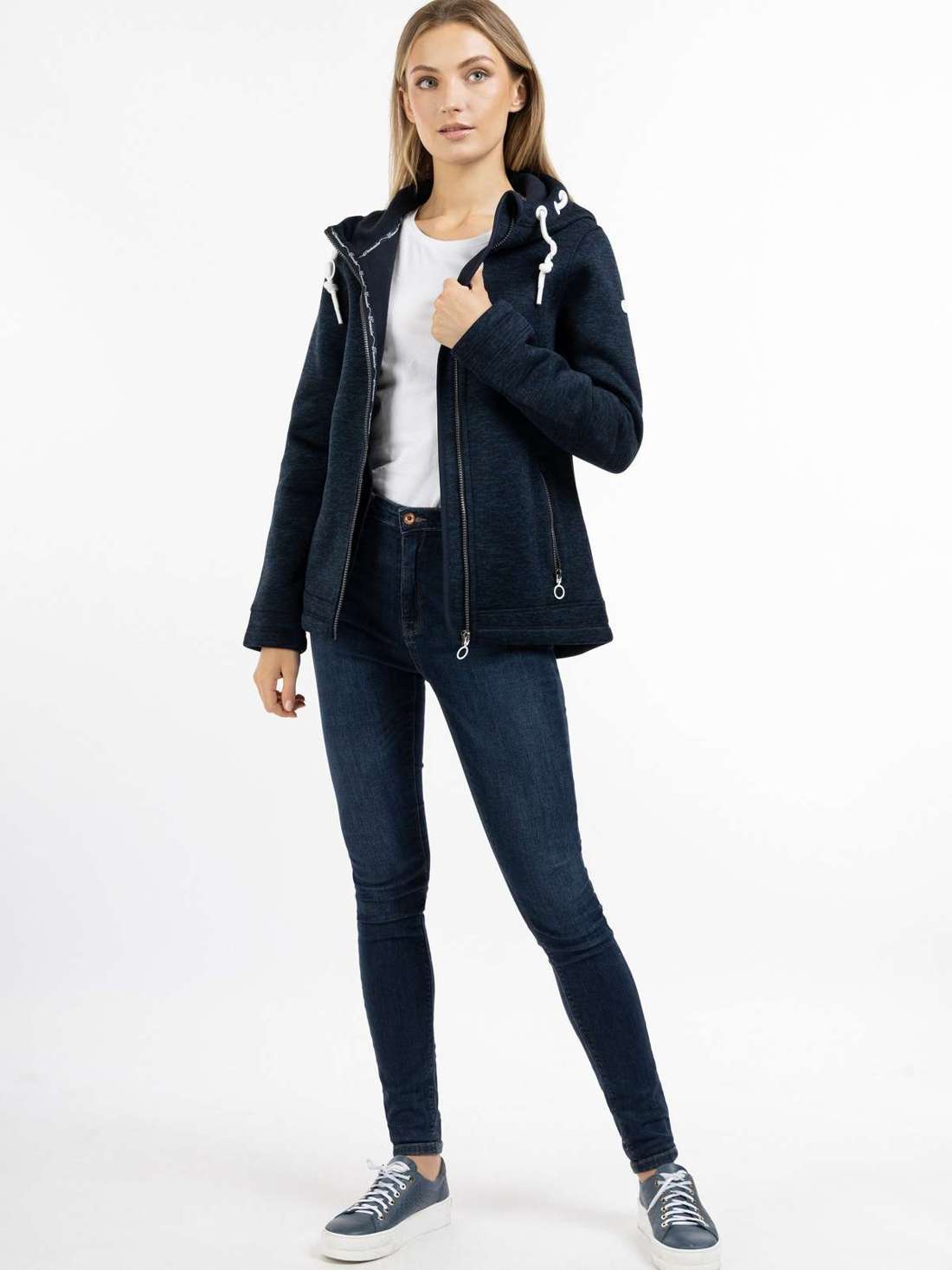 Вязаная флисовая куртка