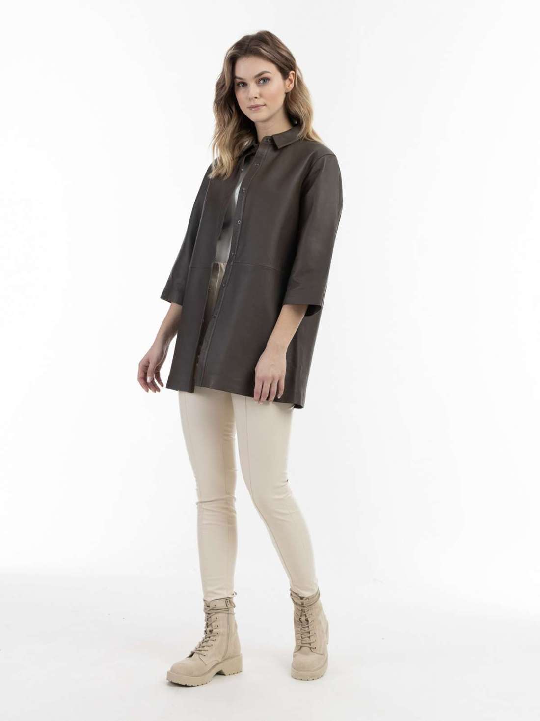 Кожаная рубашка