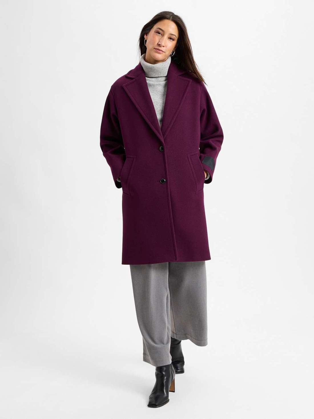 Пальто с содержанием шерсти