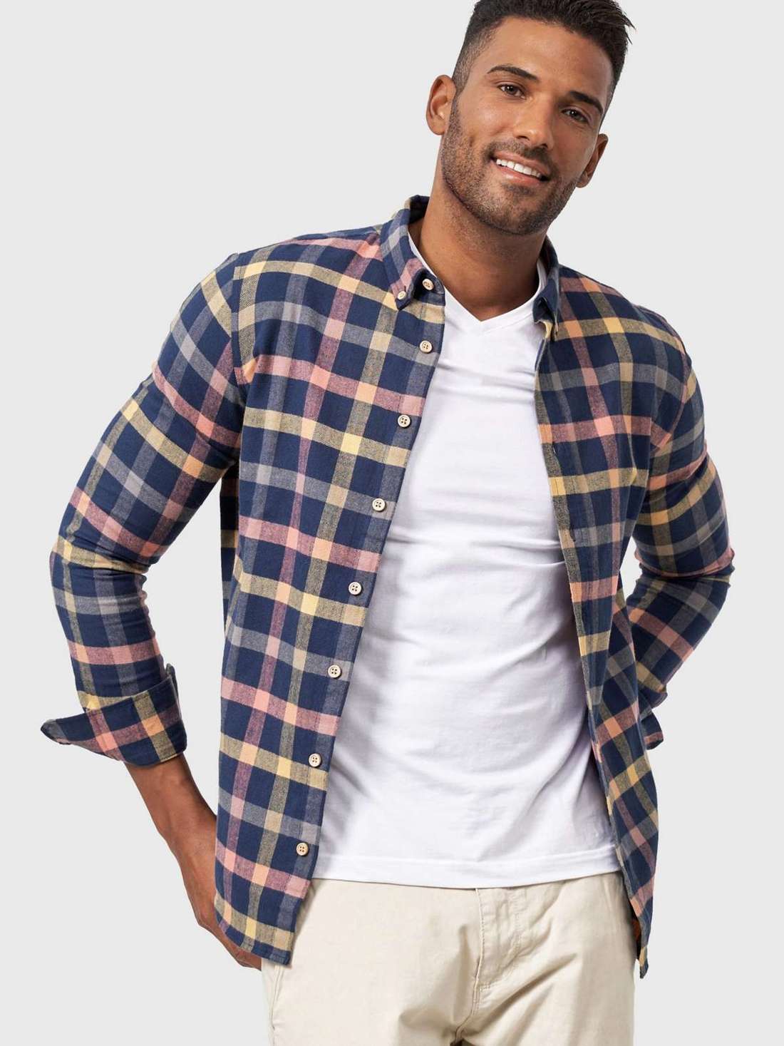 Рубашка с высоким воротником Riverside