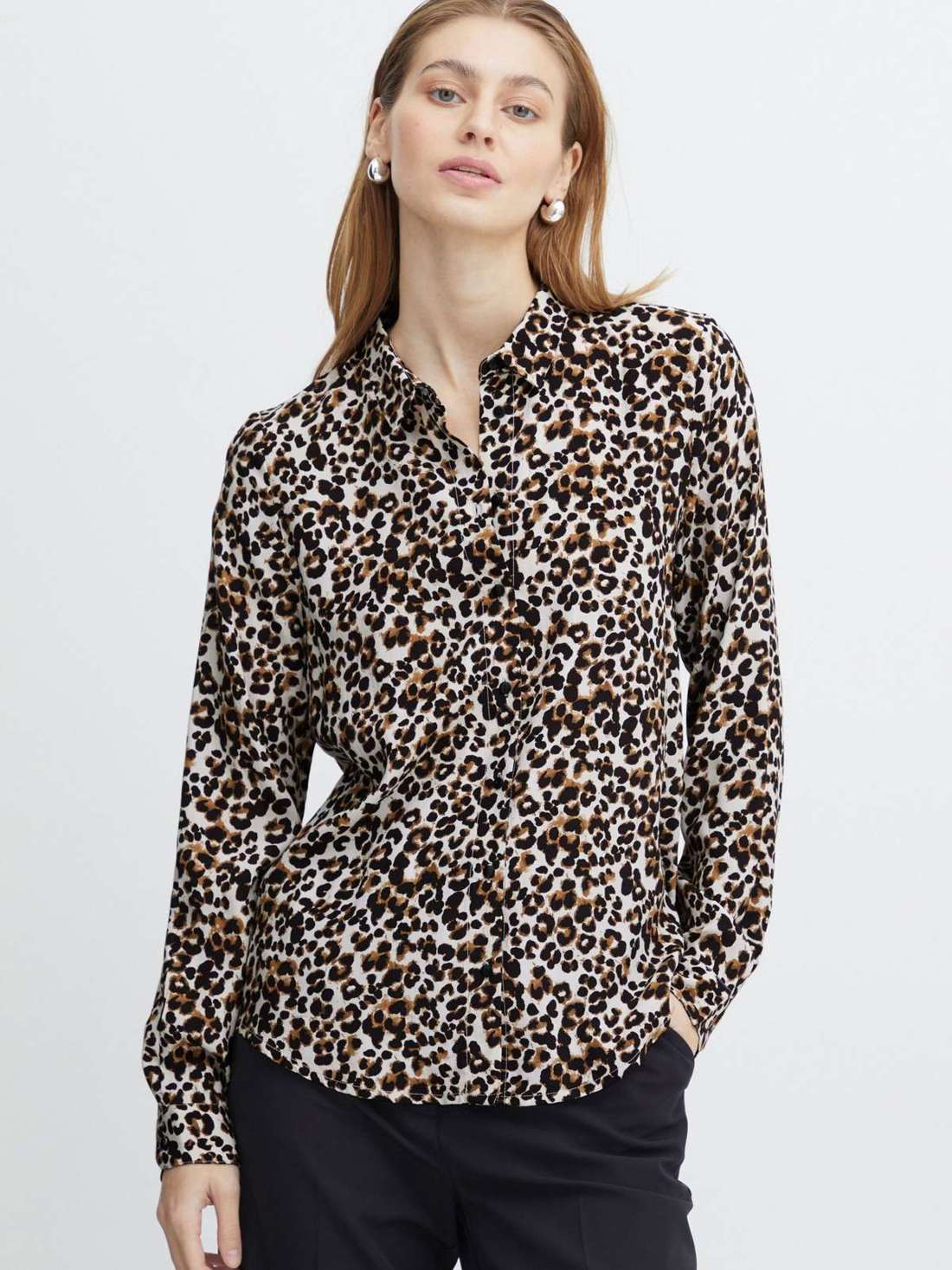 Блузка с длинными рукавами IHELIMA