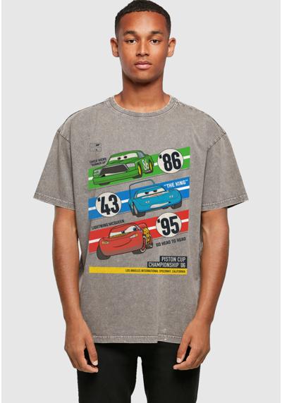 CARS - PISTONS CUP CHAMPIONS ACID WASHED OVERSIZE - T-Shirt print CARS