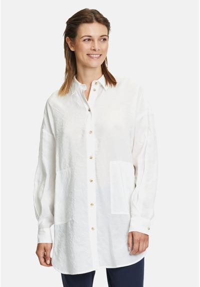 Блуза-рубашка LANGE MET OPGESTIKTE ZAKKEN