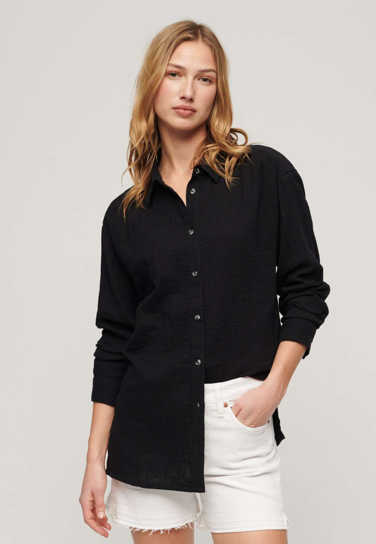 Блуза-рубашка LONGLINE BEACH