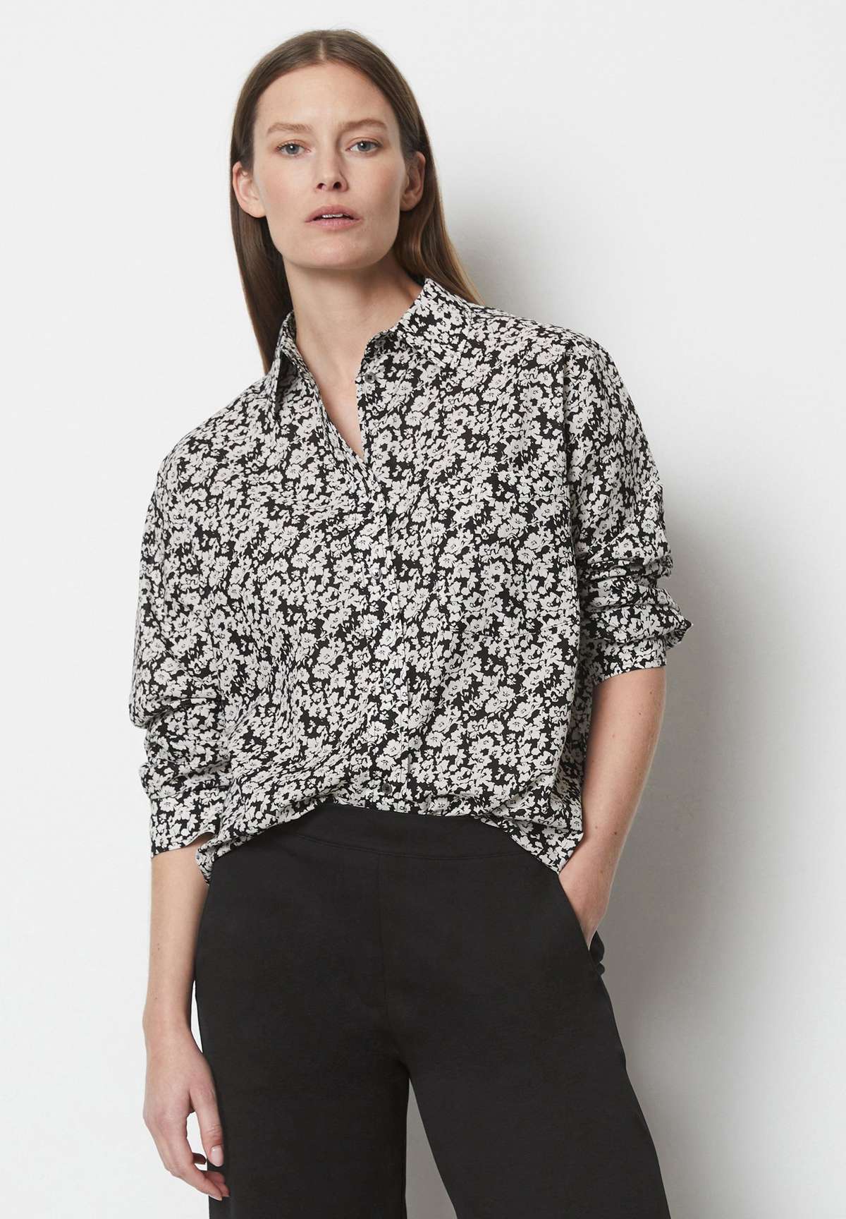 Блуза-рубашка LANGARM-PRINT AUS TOUCH