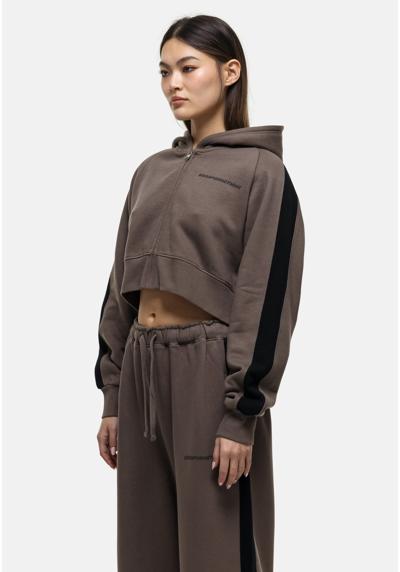 Жакет TAUPE PANELLED CROPPED HOODIE