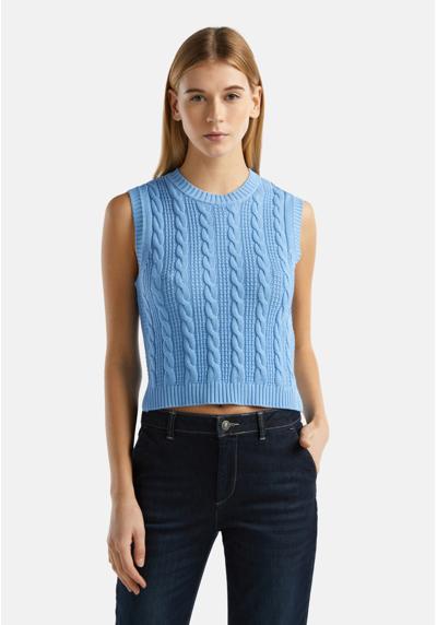 Топ CABLE KNIT SIDE SLITS