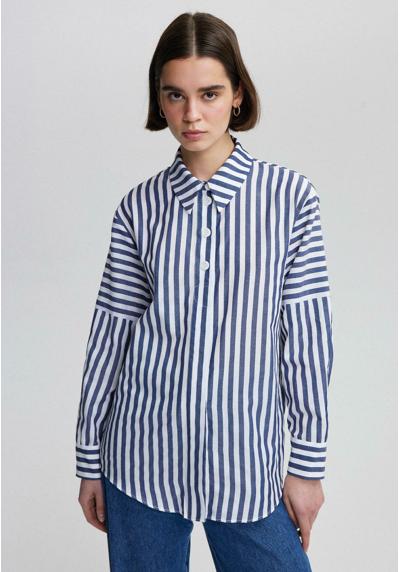 Блузка STRIPED WITH BUTTON DETAIL