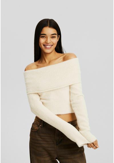 Пуловер FUZZY OFF-THE-SHOULDER FUZZY OFF-THE-SHOULDER