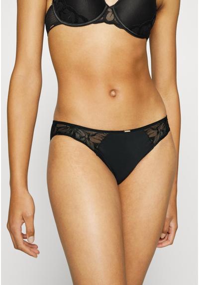 Anna Field 10PP COTTON AND LACE THONG - Thong - black 