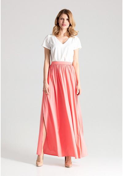 Юбка MAXI WIDE SKIRT WRINKLED AT THE WAIST