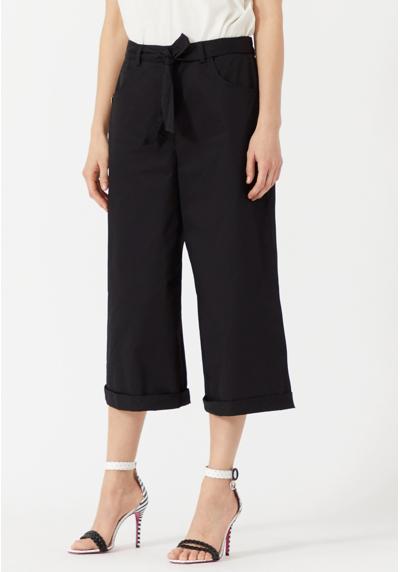 Брюки CROPPED PANTS IN STRETCH COTTON CANVAS