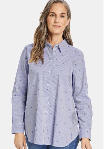 Блуза-рубашка LANGARM GESTREIFTE MIT GEKNOPFTEN SEITENSCHLITZEN