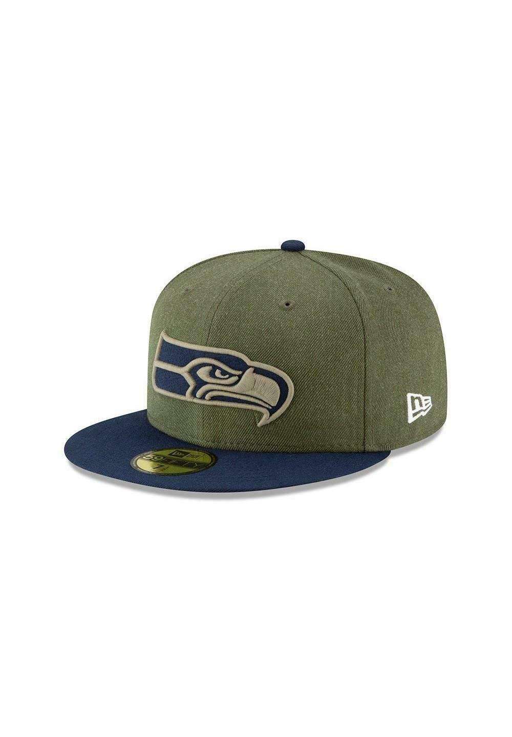 Кепка SEATTLE SEAHAWKS ON FIELD 2018 SALUTE TO SERVICE 59FIFTY