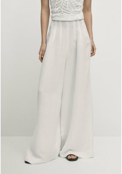 Брюки WIDE-LEG WITH PLEATED DETAILS