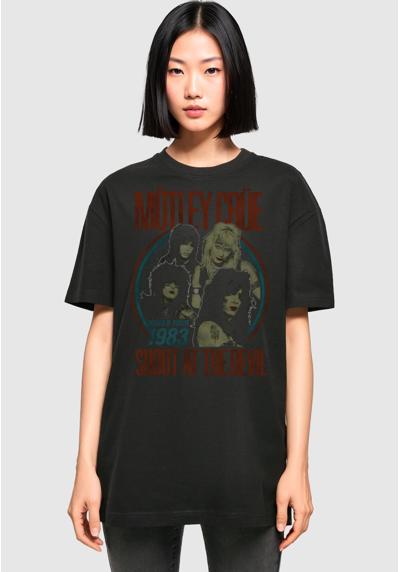 MOTLEY CRUE - SATD TOUR 1983 OVERSIZED BOYFRIEND TEE - T-Shirt print MOTLEY CRUE