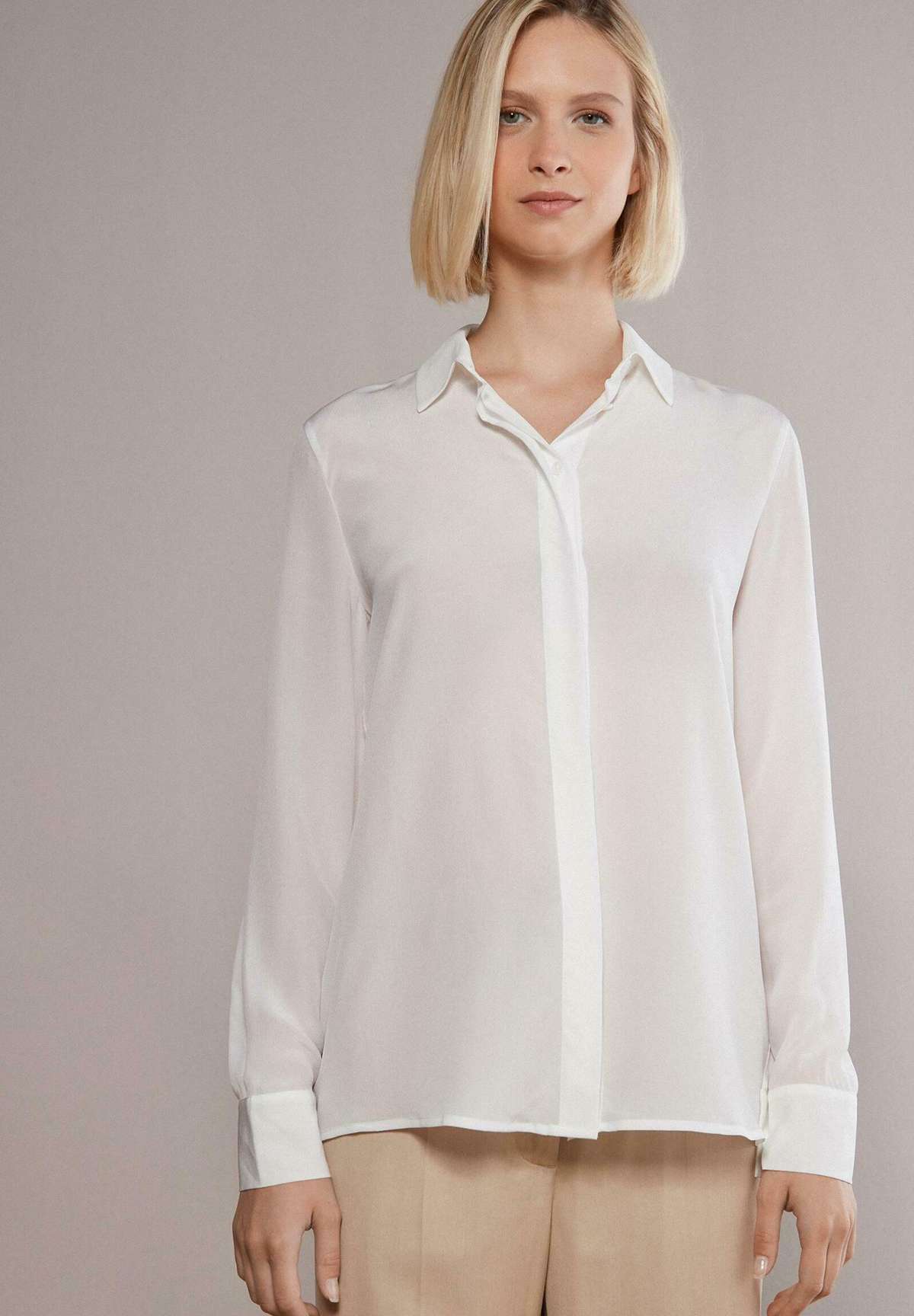 Блуза-рубашка BLOUSE WITH COLLAR