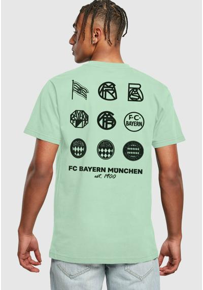 FC BAYERN LOGO HISTORY ROUND NECK - Vereinsmannschaften FC BAYERN LOGO HISTORY ROUND NECK