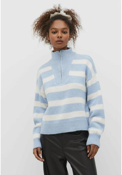 Пуловер STRIPED WITH ZIP