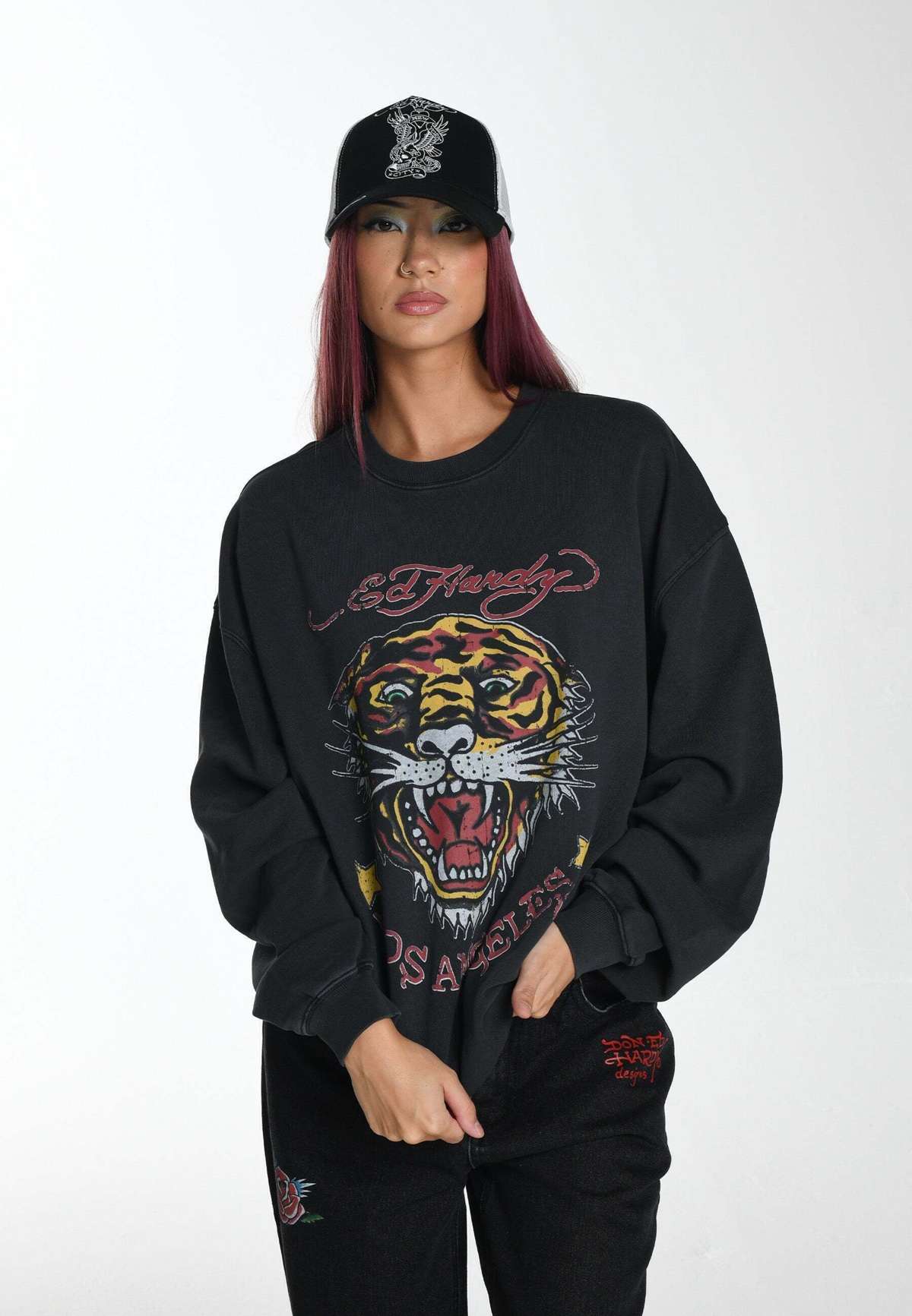 Кофта TIGER-VINTAGE-ROAR RELAXED CREW NECK