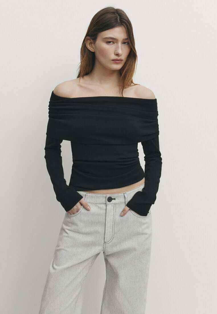 Пуловер LONG SLEEVE WITH EXPOSED SHOULDERS