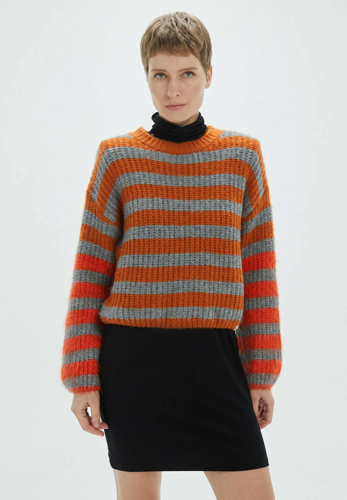Пуловер THICK RELAXED FIT STRIPED