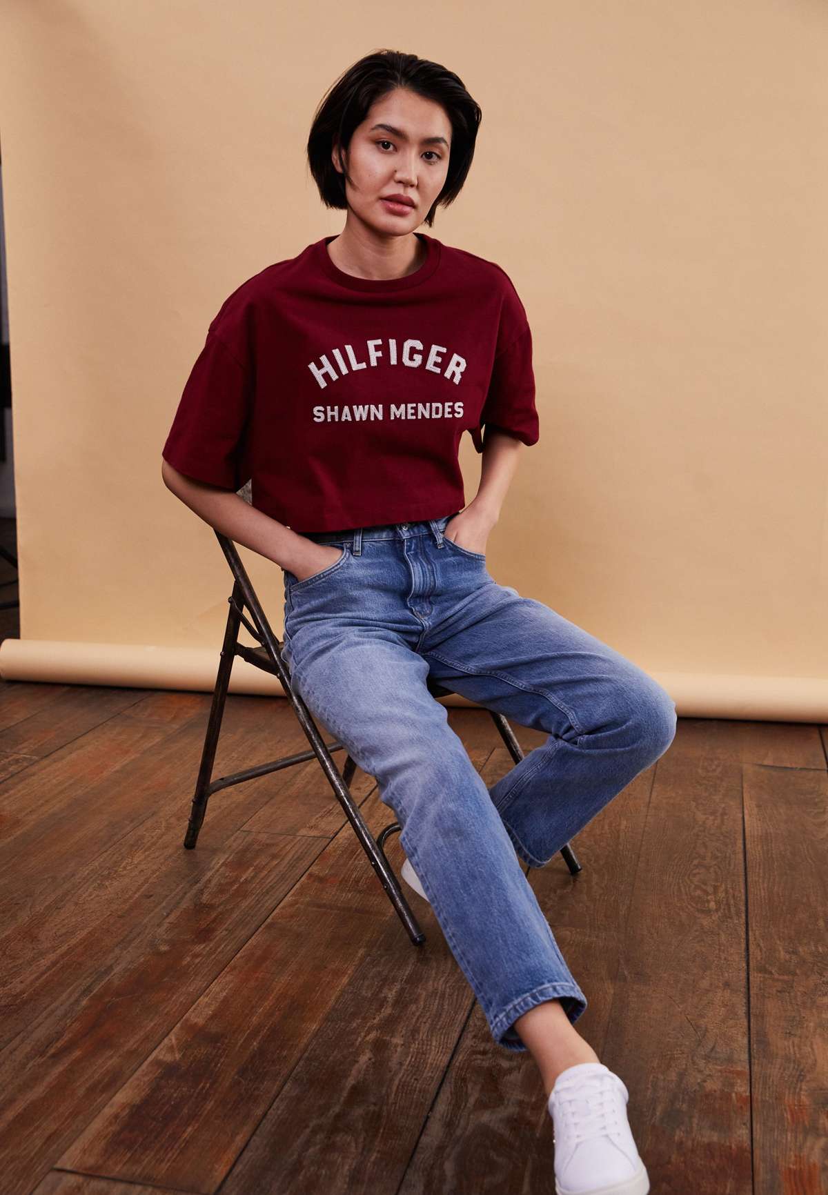 Футболка TOMMY HILFIGER X SHAWN MENDES GRAPHIC CROPPED TEE