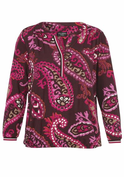 Блузка EXTROVERTIERTES LANGARM MIT ABSTRM PAISLEY-MUSTER
