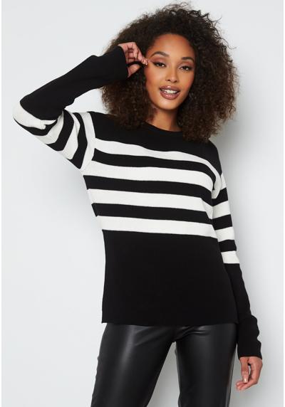 Пуловер STRIPED O-NECK KNITTED SWEATER