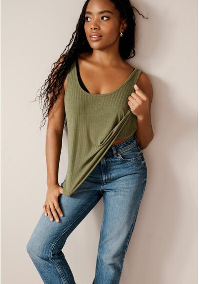 Топ STRAPPY SCOOP NECK SLOUCH 2 PACK