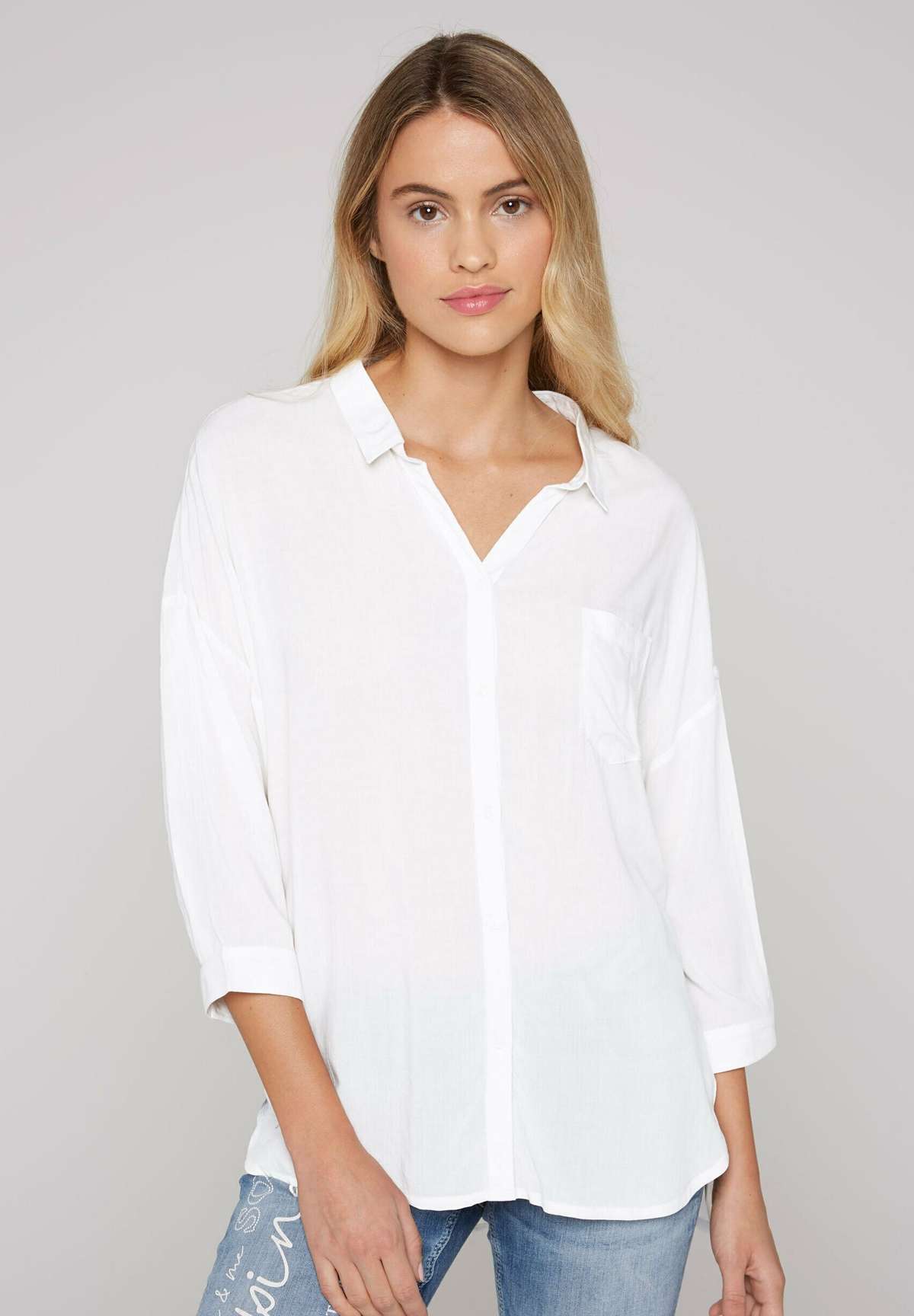 Блуза-рубашка MIT RUCKEN-PRINT