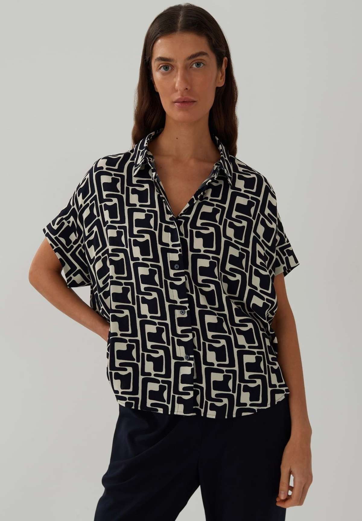 Блуза-рубашка LANGARMBLUSE ZARKO PRINT