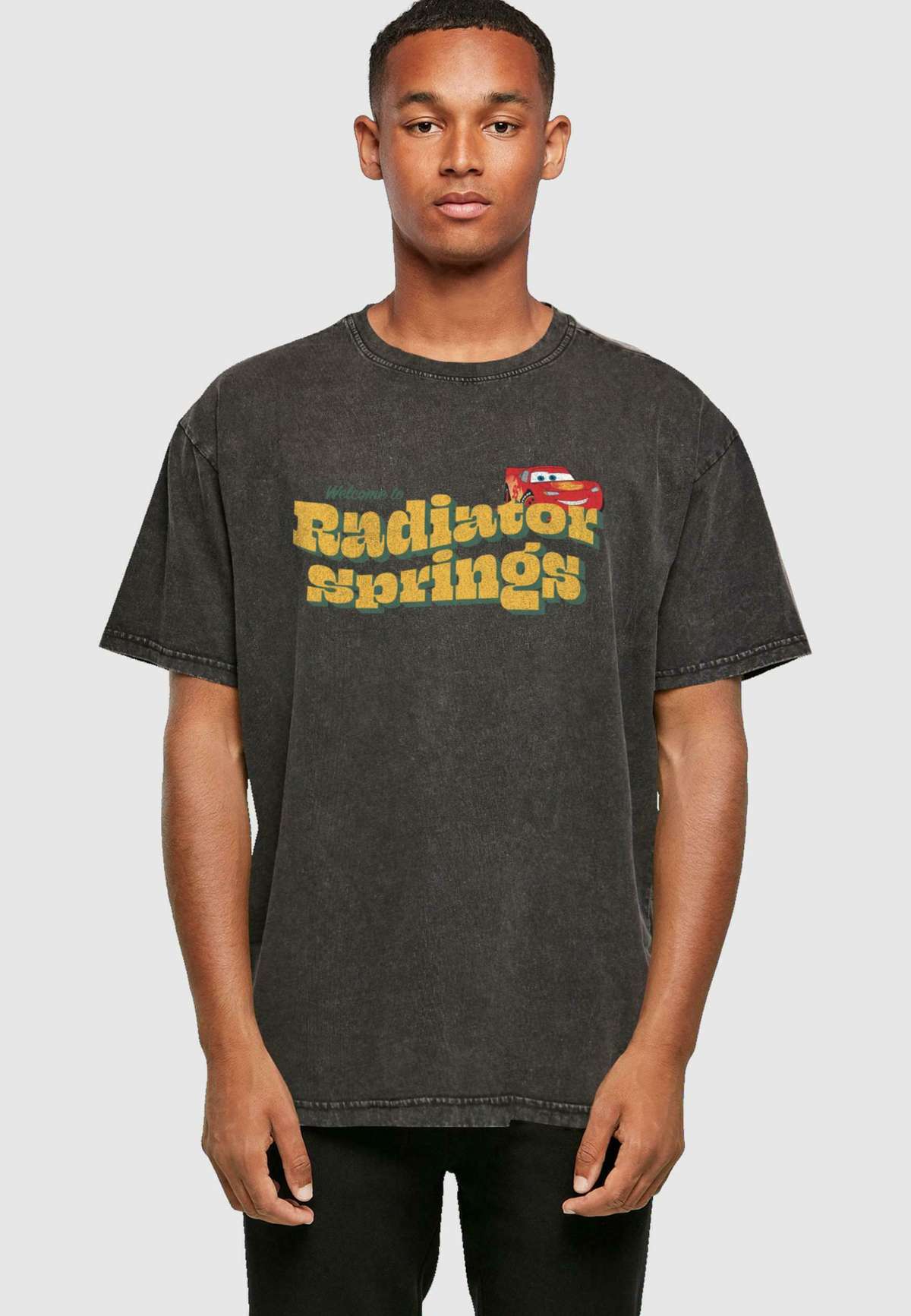 CARS - WELCOME TO RADIATOR SPRINGS ACID WASHED OVERSIZE TEE - T-Shirt print CARS CARS