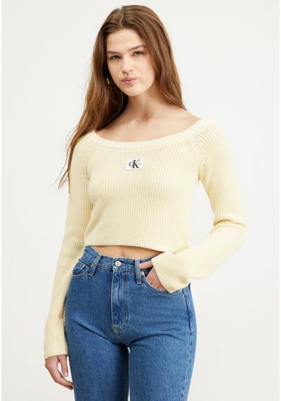 Кофта LABEL OFF SHOULDER SWEATER