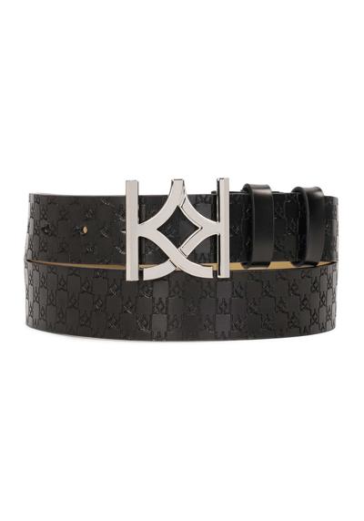 Ремень Beige smooth leather belt with a striking buckle