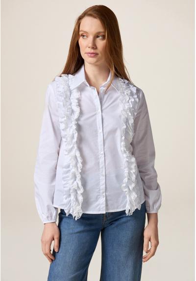 Блуза-рубашка CON ROUCHE E PIZZO