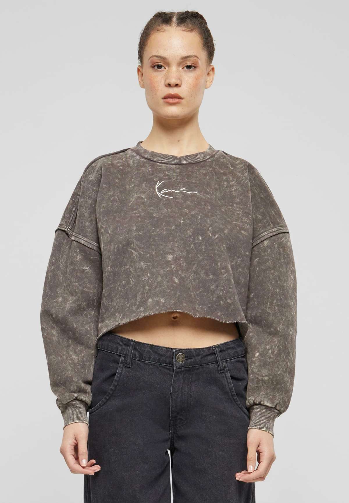 Кофта SMALL SIGNATURE WASHED CROP CREW