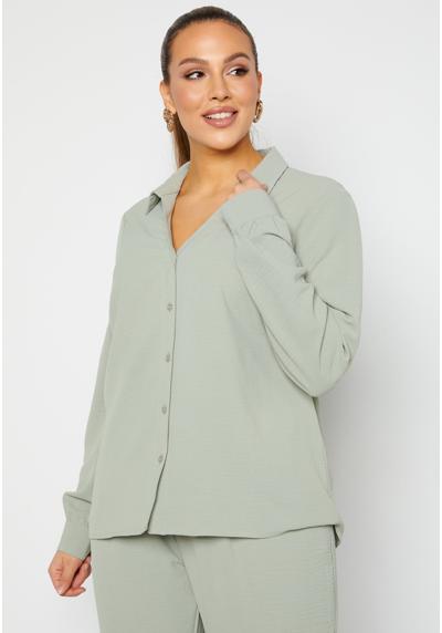 Блуза-рубашка V-NECK L/S BLOUSE
