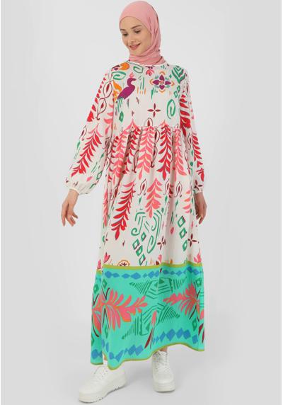 Платье FLORAL CREW NECK MODEST BENIN