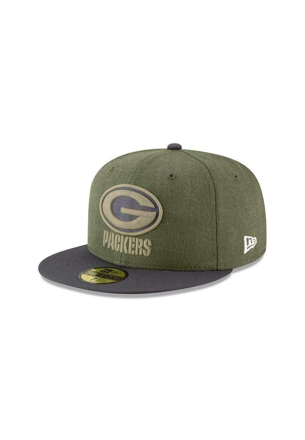 Кепка GREEN BAY PACKERS ON FIELD 2018 SALUTE TO SERVICE 59FIFTY