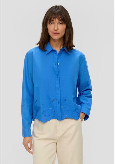 Блуза-рубашка LANGARM MIT BRODERIE ANGLAISE