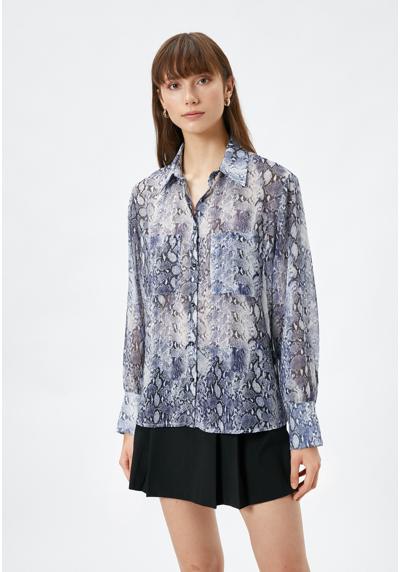 Блуза-рубашка LONG SLEEVE POCKET DETAIL