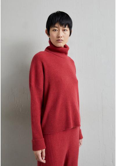 Пуловер CASHMERE RIBBED ROLL NECK