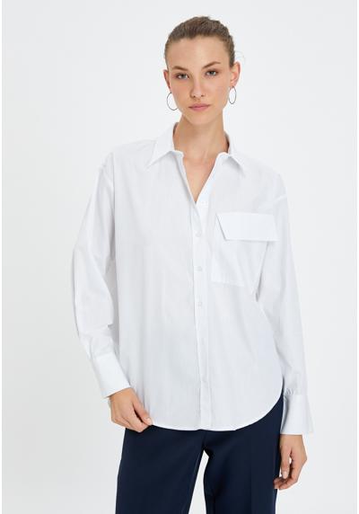 Блуза-рубашка POCKET DETAIL LONG SLEEVE