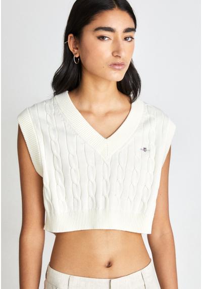 Топ CROPPED CABLE VEST CROPPED CABLE VEST