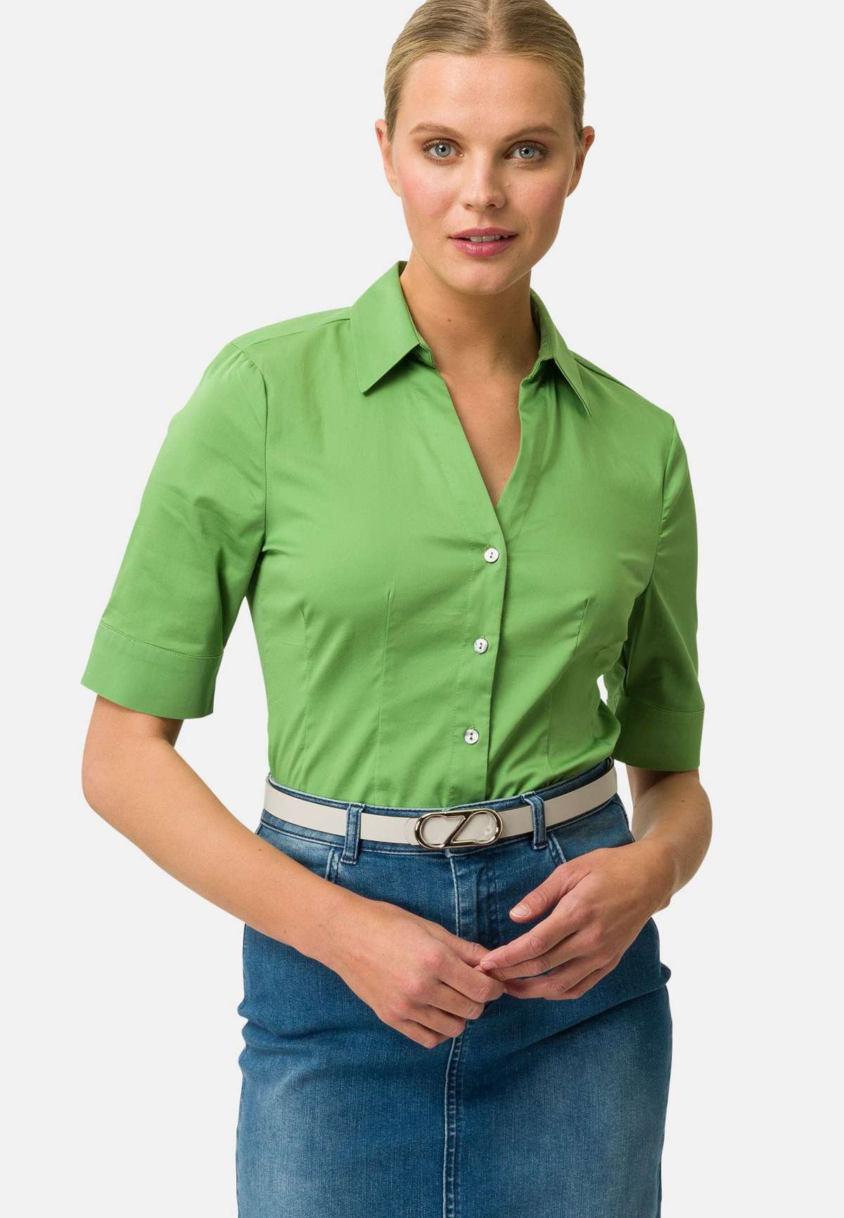 Блуза-рубашка HALBARM MIT STRETCH