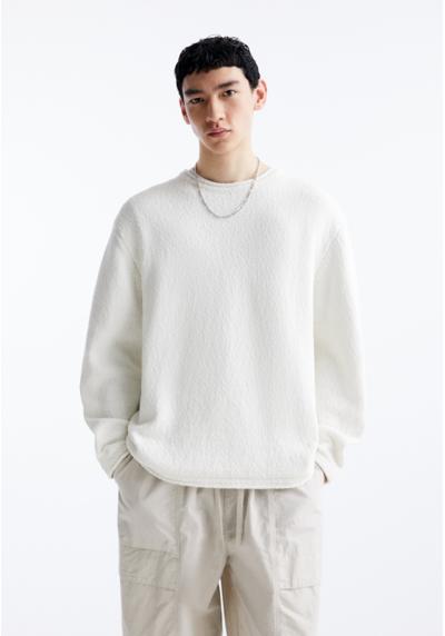 Пуловер CREW NECK WITH ROLLED DETAILS