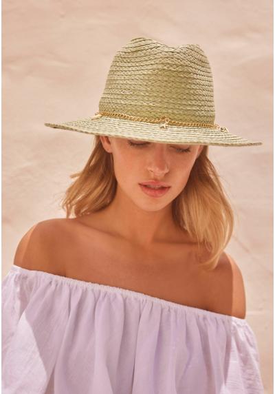 Шляпа PANAMA WITH SHELL TRIM REGULAR FIT