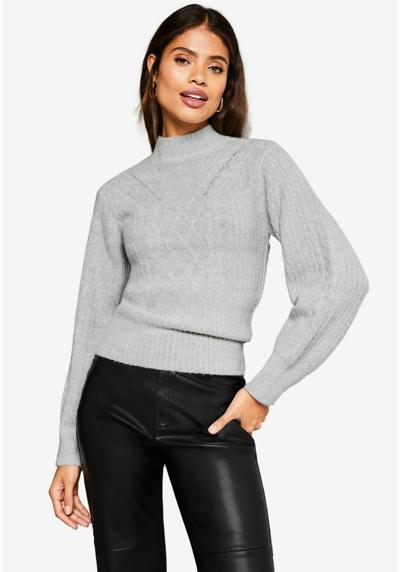 Пуловер REGULAR FIT ROLL NECK CABLE KNIT