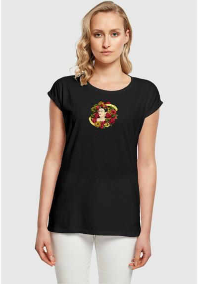 Футболка FRIDA KAHLO MUCH FLOWERS EXTENDED SHOULDER TEE